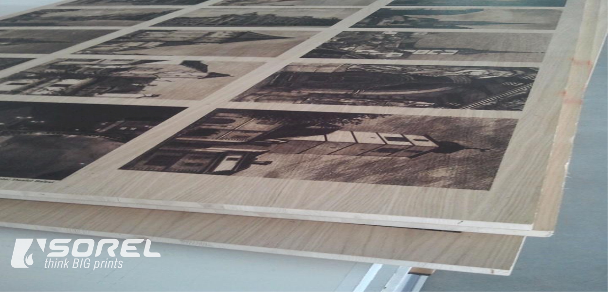 Direct Black&White Prints on Wood by VUTEK GS2000